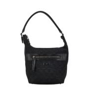 Gucci Vintage Pre-owned Canvas gucci-vskor Black, Dam