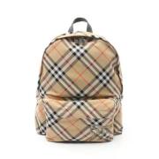 Burberry Vintage Pre-owned Canvas ryggsckar Beige, Dam