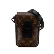 Louis Vuitton Vintage Pre-owned Canvas axelremsvskor Black, Dam