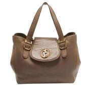 Gucci Vintage Pre-owned Laeder totevskor Beige, Dam