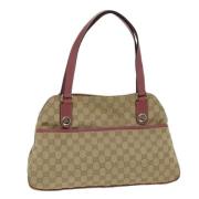 Gucci Vintage Pre-owned Canvas gucci-vskor Beige, Dam