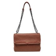 Bottega Veneta Vintage Pre-owned Laeder axelremsvskor Brown, Dam