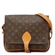 Louis Vuitton Vintage Pre-owned Canvas axelremsvskor Brown, Dam