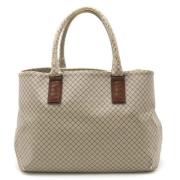 Bottega Veneta Vintage Pre-owned Canvas handvskor Gray, Dam