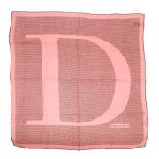 Dior Vintage Pre-owned Silke sjalar Pink, Dam