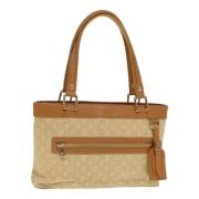 Louis Vuitton Vintage Pre-owned Canvas handvskor Beige, Dam