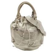 Balenciaga Vintage Pre-owned Laeder balenciaga-vskor Gray, Dam