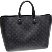 Louis Vuitton Vintage Pre-owned Canvas axelremsvskor Black, Dam