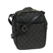 Gucci Vintage Pre-owned Canvas gucci-vskor Gray, Dam