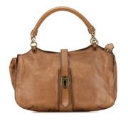 Burberry Vintage Pre-owned Laeder handvskor Brown, Dam