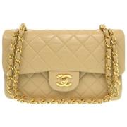 Chanel Vintage Pre-owned Laeder chanel-vskor Beige, Dam