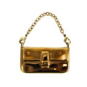 Fendi Vintage Pre-owned Metall plnbcker Yellow, Dam