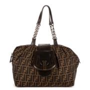 Fendi Vintage Pre-owned Canvas fendi-vskor Brown, Dam