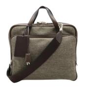 Hermès Vintage Pre-owned Canvas axelremsvskor Brown, Dam