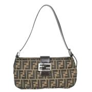 Fendi Vintage Pre-owned Canvas fendi-vskor Brown, Dam