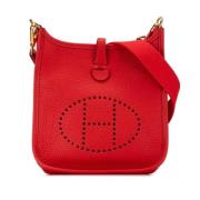 Hermès Vintage Pre-owned Laeder crossbodyvskor Red, Dam