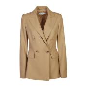 Max Mara Beige Yllejacka för Kvinnor Beige, Dam