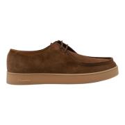 Church's Brun Mocka Formella Platta Skor Brown, Herr