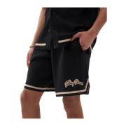 Filling Pieces Stickade Shorts Svart Black, Herr