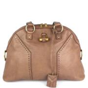 Yves Saint Laurent Vintage Pre-owned Laeder handvskor Beige, Dam