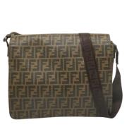 Fendi Vintage Pre-owned Tyg resvskor Brown, Dam