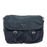 Prada Vintage Pre-owned Tyg prada-vskor Blue, Dam