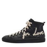 Gucci Vintage Pre-owned Laeder sneakers Black, Herr