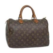 Louis Vuitton Vintage Pre-owned Canvas handvskor Brown, Dam