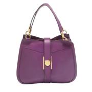 Salvatore Ferragamo Pre-owned Pre-owned Laeder handvskor Purple, Dam