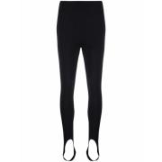 Wardrobe.nyc Svarta hög hals stigbygelleggings Black, Dam