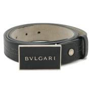 Bvlgari Vintage Pre-owned Laeder skrp Black, Herr