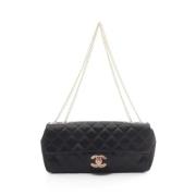 Chanel Vintage Pre-owned Satin chanel-vskor Black, Dam