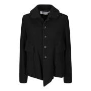 Comme des Garçons Borstad Finish Knappjacka Black, Dam