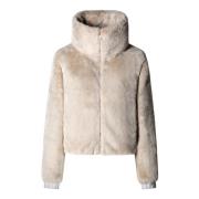 Save The Duck Faux Fur Jeon Jacka Beige, Dam