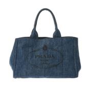 Prada Vintage Pre-owned Denim prada-vskor Blue, Dam