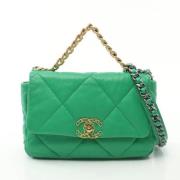 Chanel Vintage Pre-owned Laeder chanel-vskor Green, Dam