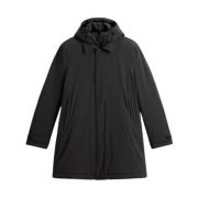 Woolrich 2-i-1 Stretch Nylon Överrock (Svart) Black, Herr