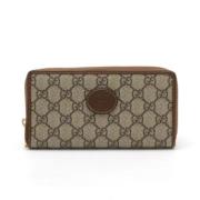 Gucci Vintage Pre-owned Canvas plnbcker Beige, Dam