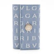 Bvlgari Vintage Pre-owned Canvas nyckelhllare Blue, Dam