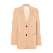 Forte Forte Cachemire Twill Jacket Beige, Dam