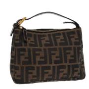 Fendi Vintage Pre-owned Canvas fendi-vskor Brown, Dam