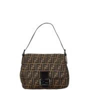 Fendi Vintage Pre-owned Canvas handvskor Brown, Dam