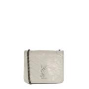 Yves Saint Laurent Vintage Pre-owned Laeder axelremsvskor Gray, Dam