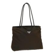 Prada Vintage Pre-owned Nylon prada-vskor Brown, Dam