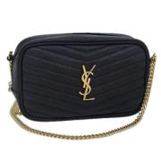 Yves Saint Laurent Vintage Pre-owned Laeder axelremsvskor Black, Dam