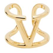 Valentino Vintage Pre-owned Metall ringar Yellow, Dam