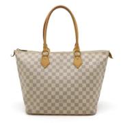 Louis Vuitton Vintage Pre-owned Canvas axelremsvskor White, Dam