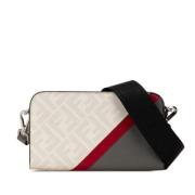 Fendi Vintage Pre-owned Laeder axelremsvskor White, Dam