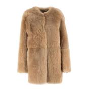 Fabiana Filippi Shearling Vinterrock Brown, Dam