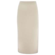 Fabiana Filippi Elegant Veckad Kjol White, Dam